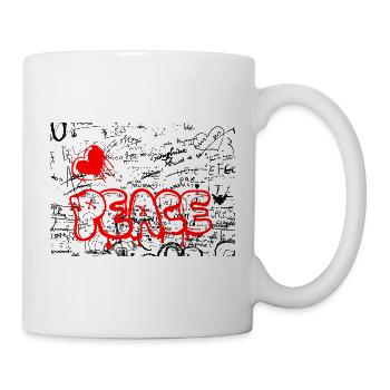 Pense Graffiti Heart Red - Mug - white - Right