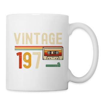 Vintage 70s Cassette - Mug - white - Right
