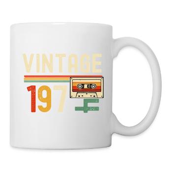 VINTAGE 1970 Cassette Bandes - Mug blanc - blanc - Droite