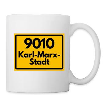9010 09111 KARL-MARX-STADT SACHSEN  ALTE PLZ - Tasse - Weiß - Rechts