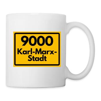 9000 09111 KARL-MARX-STADT SACHSEN  ALTE PLZ - Tasse - Weiß - Rechts