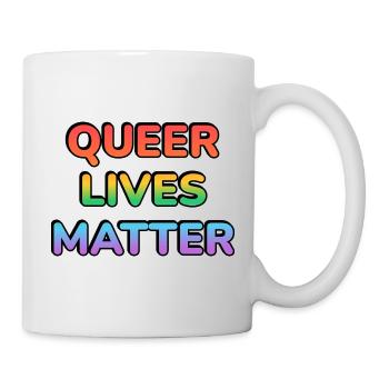 Queer Lives Matter Rainbow - Mug - white - Right