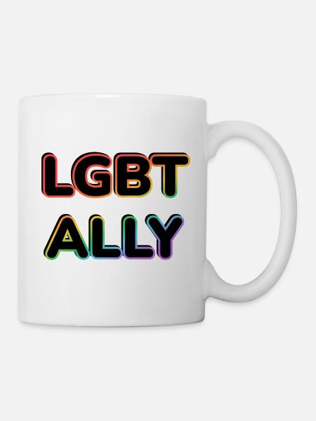 LGBT ALLY - Tasse - Weiß