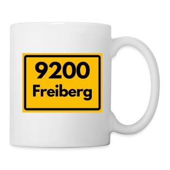 ALTE POSTLEITZAHL 9200 SACHSEN FREIBERG PLZ - Tasse - Weiß - Rechts