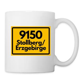 ALTE POSTLEITZAHL 9150 STOLLBERG/ERZGEBIRGE - Tasse - Weiß - Rechts