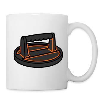 Burgerpresse Smashburger Grillen Foodtruck - Tasse - Weiß - Rechts