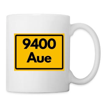 ALTE POSTLEITZAHL PLZ SACHSEN 08280 AUE ERZGEBIRGE - Tasse - Weiß - Rechts