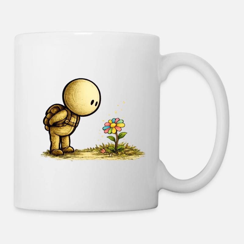 Der kleine Gedanke | Entdecke das Schöne - Tasse - Weiß