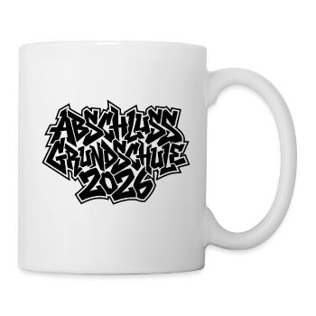 Abschluss Grundschule 2026 Graffiti - Tasse - Weiß - Rechts