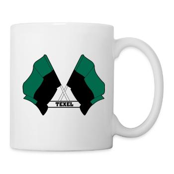 Texel Crossed Flags – Fierté de l’île - Mug blanc - blanc - Droite
