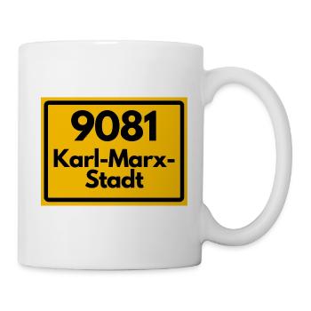 9081 ALTE POSTLEITZAHL PLZ 09130 CHEMNITZ SACHSEN - Tasse - Weiß - Rechts