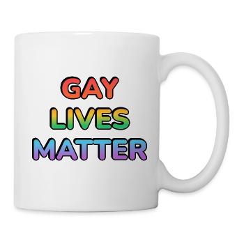 Gay Lives Matter Rainbow Pride - Mug - white - Right