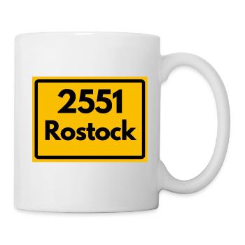 2551 ROSTOCK DDR RETRO HEIMATSTOLZ MECK-POMM - Tasse - Weiß - Rechts
