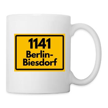 1141 BERLIN-BIESDORF DDR RETRO OSTALGIE - Tasse - Weiß - Rechts