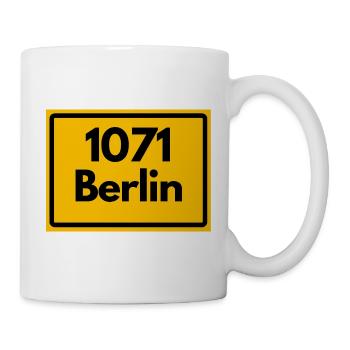 1071 BERLIN DDR RETRO HEIMATSTOLZ - Tasse - Weiß - Rechts