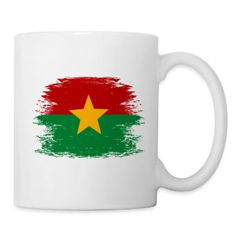 Burkina_Faso_Flagge_used - Mug blanc - blanc - Droite