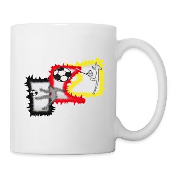 Kicker Fußball Stürmer  - Tasse - Weiß - Rechts