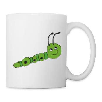 Impressionnisme de chenille - Mug blanc - blanc - Droite