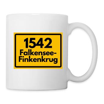 ALTE POSTLEITZAHL 1542 FALKENSEE-FINKENKRUG DAMALS - Tasse - Weiß - Rechts