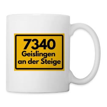 ALTE POSTLEITZAHL 7340 GEISLINGEN AN DER STEIGE - Tasse - Weiß - Rechts