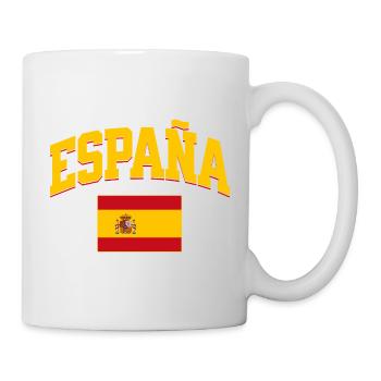 Spain Football Lover Retro Sports Design - Mug - white - Right