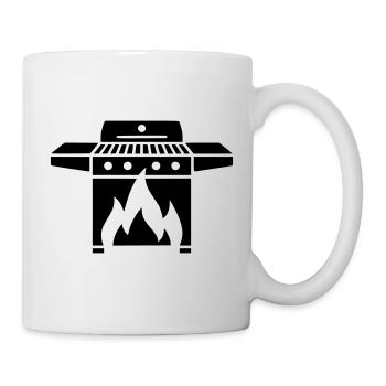 Gas Grill Grill Master BBQ Grill Party Father's Day - Mug - white - Right
