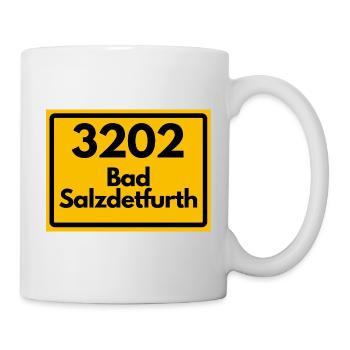 ALTE POSTLEITZAHL 3202 PLZ 31162 BAD SALZDETFURTH  - Tasse - Weiß - Rechts