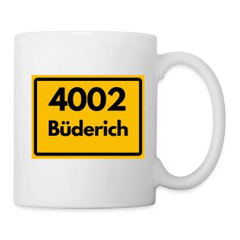 ALTE POSTLEITZAHL 4002 PLZ 40667 BÜDERICH NRW - Tasse - Weiß - Rechts