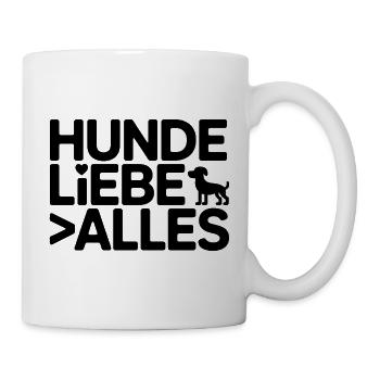 Hunde Liebe Alles Motiv - Tasse - Weiß - Rechts