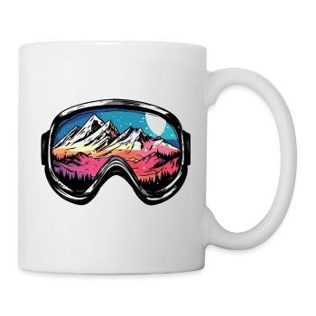 Ski Goggles Mountains Ski - Mug - white - Right