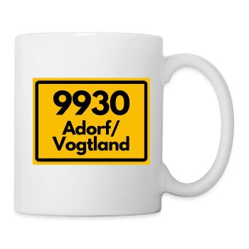ALTE POSTLEITZAHL 9930 PLZ 08626 ADORF VOGTLAND SN - Tasse - Weiß - Rechts