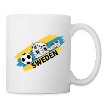 Suède Football Maillot Supporter Sweden Soccer - Mug blanc - blanc - Droite