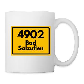 ALTE POSTLEITZAHL 4902 PLZ 32105 BAD SALZUFLEN NRW - Tasse - Weiß - Rechts
