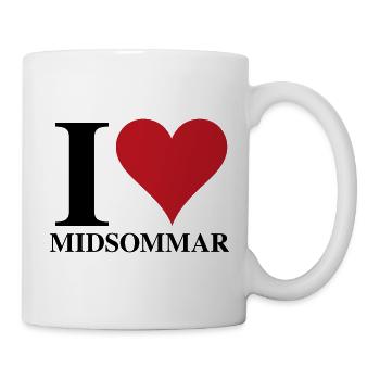 Ich liebe Mittsommer - Tasse - Weiß - Rechts