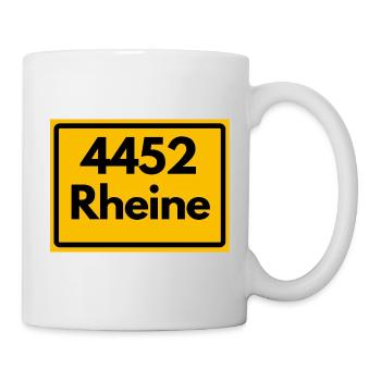 ALTE POSTLEITZAHL 4452 PLZ 48431 RHEINE NRW - Tasse - Weiß - Rechts