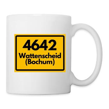ALTE POSTLEITZAHL 4642 PLZ 44866 WATTENSCHEID NRW - Tasse - Weiß - Rechts