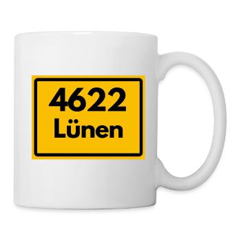 ALTE POSTLEITZAHL 4622 PLZ 44532 LÜNEN NRW - Tasse - Weiß - Rechts