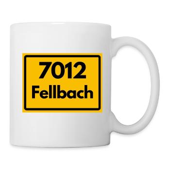 ALTE POSTLEITZAHL 7012 PLZ 70734 FELLBACH BAWÜ - Tasse - Weiß - Rechts