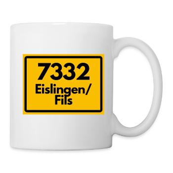 ALTE POSTLEITZAHL 7332 PLZ 73054 EISLINGEN FILS  - Tasse - Weiß - Rechts
