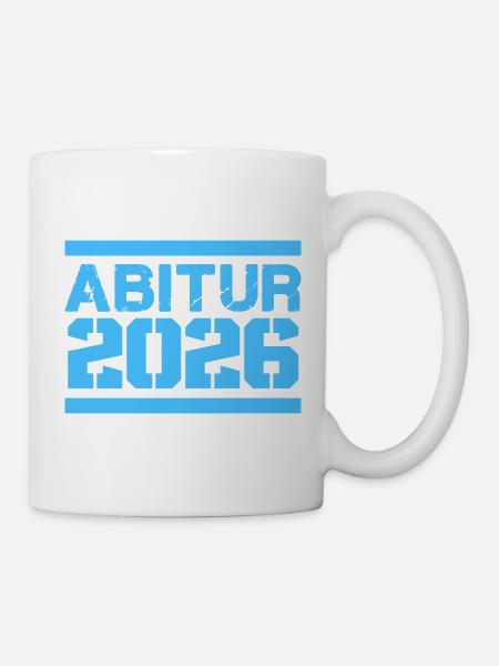 Abitur 2026 Abschlussdesign - Tasse - Weiß