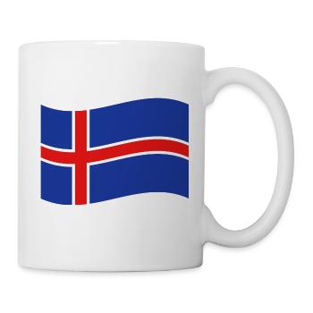 Drapeau islandais - Mug blanc - blanc - Droite