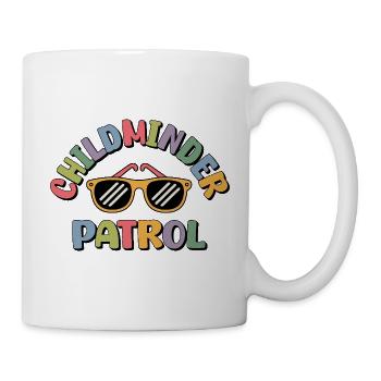 Tagesmutter Nourrice de patrouille - Mug blanc - blanc - Droite