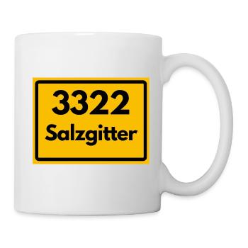 ALTE POSTLEITZAHL 3322 PLZ 38226 SALZGITTER  - Tasse - Weiß - Rechts