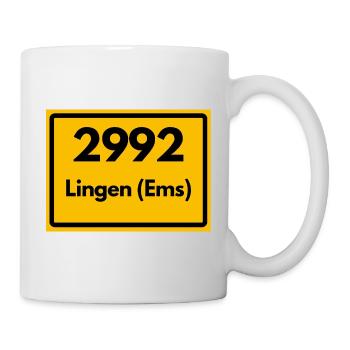 ALTE POSTLEITZAHL 2992 PLZ 49808 LINGEN EMS - Tasse - Weiß - Rechts