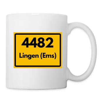 ALTE POSTLEITZAHL 4482 PLZ 49808 LINGEN EMS NIEDER - Tasse - Weiß - Rechts