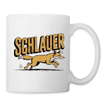 Schlauer Fuchs Für Clevere Köpfe In Schule - Tasse - Weiß - Rechts