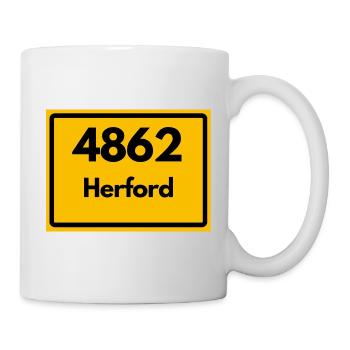 ALTE POSTLEITZAHL 4862 PLZ 32052 HERFORD NRW - Tasse - Weiß - Rechts