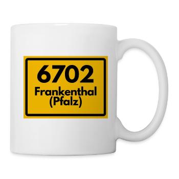 ALTE POSTLEITZAHL 6702 PLZ 67227 FRANKENTHAL PFALZ - Tasse - Weiß - Rechts