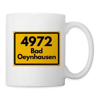 ALTE POSTLEITZAHL 4972 PLZ 32545 BAD OEYNHAUSEN - Tasse - Weiß - Rechts