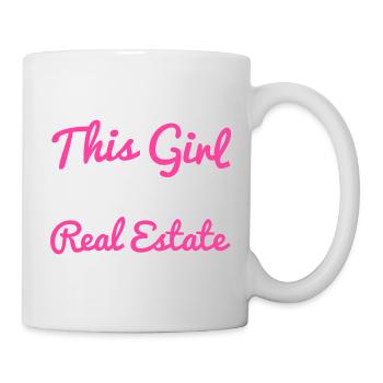 This girl sells real estate Funny Realtor Agent - Mug - white - Right